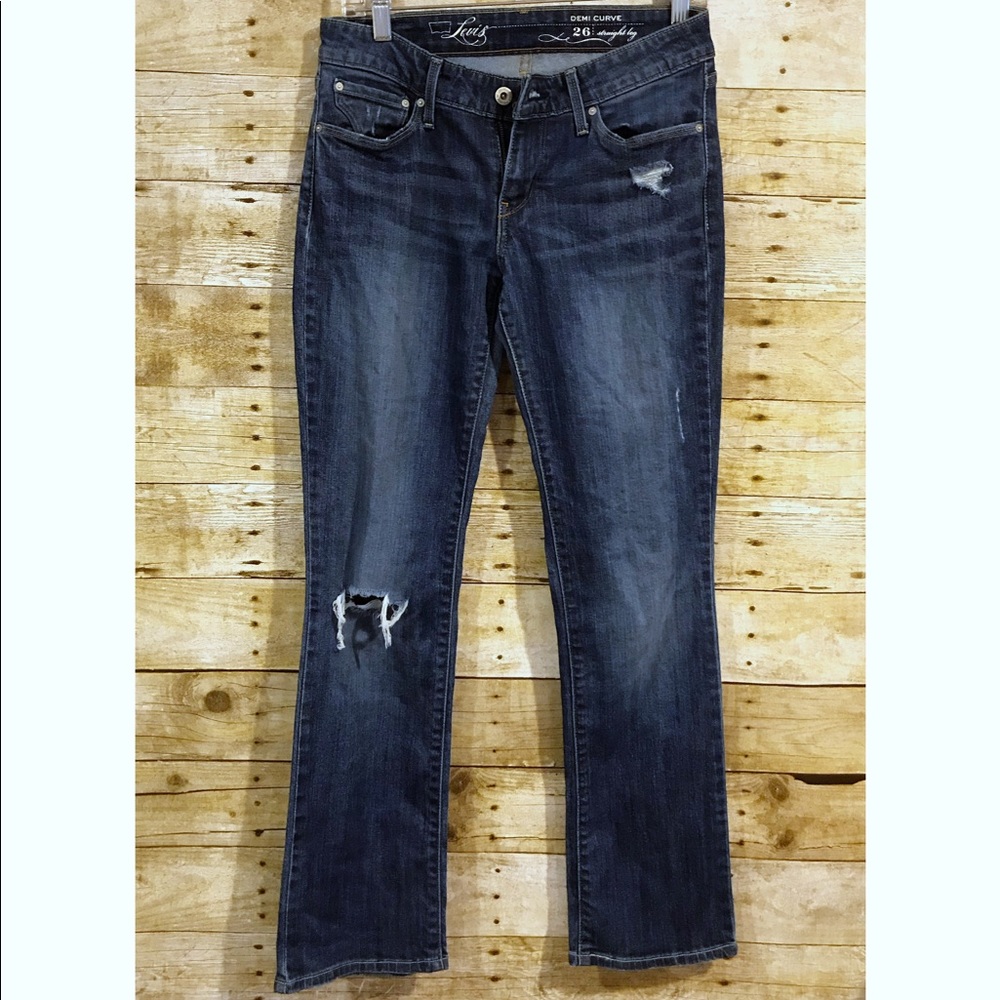 LEVI Demi Curve Straight Leg Jeans